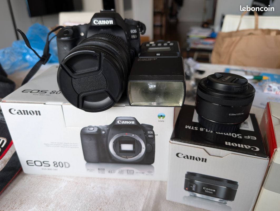 Canon 80D + Objo + accessoire