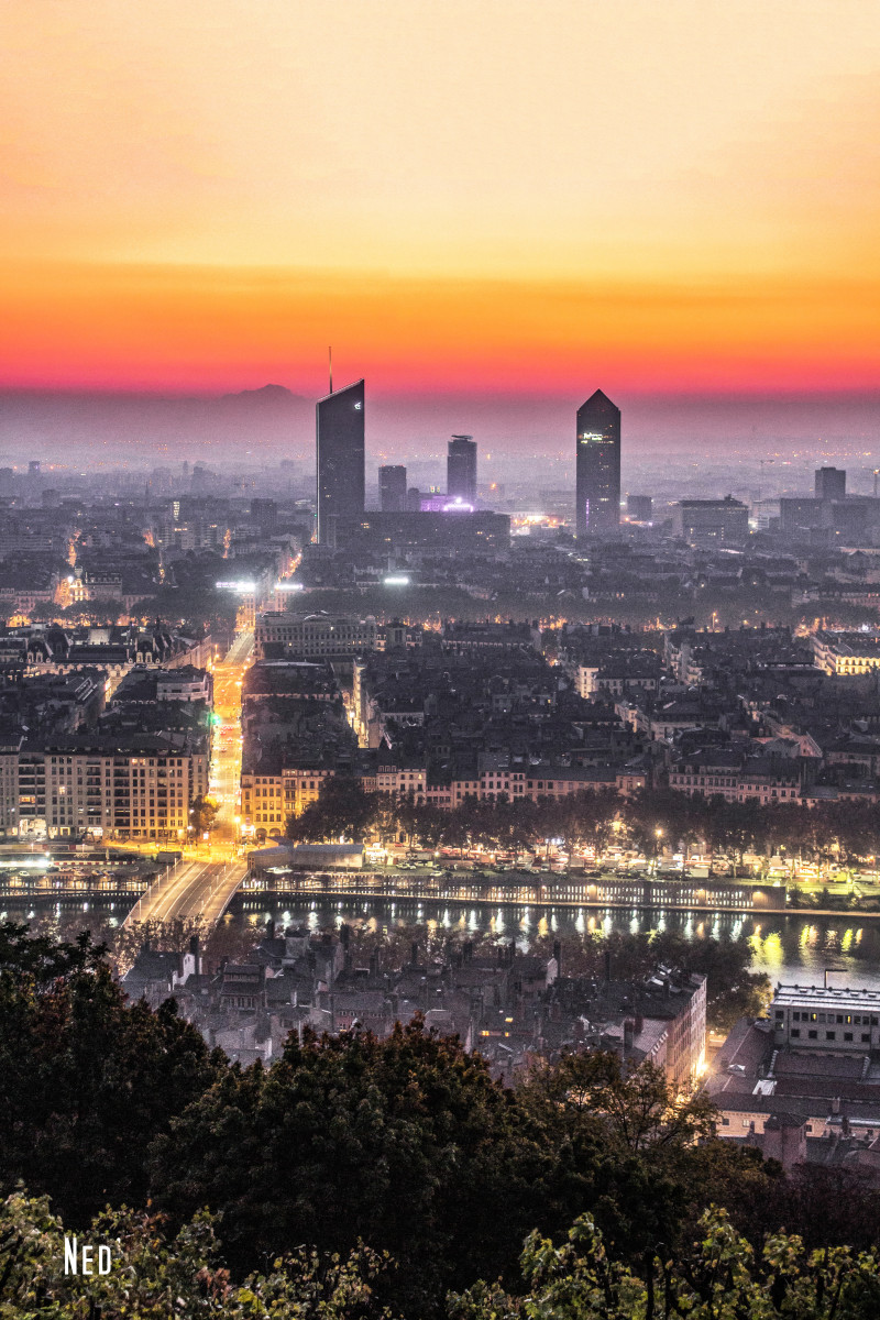 Un moment sur les toits de Lyon, vue depuis la basilique. 🥰