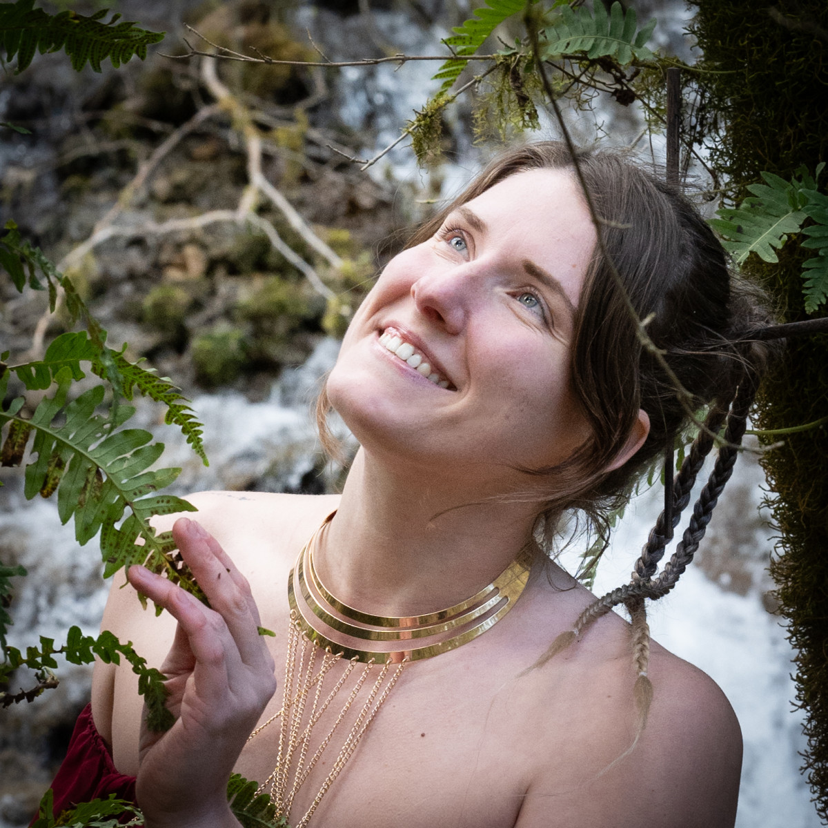 portraits devant les cascades de l'ain