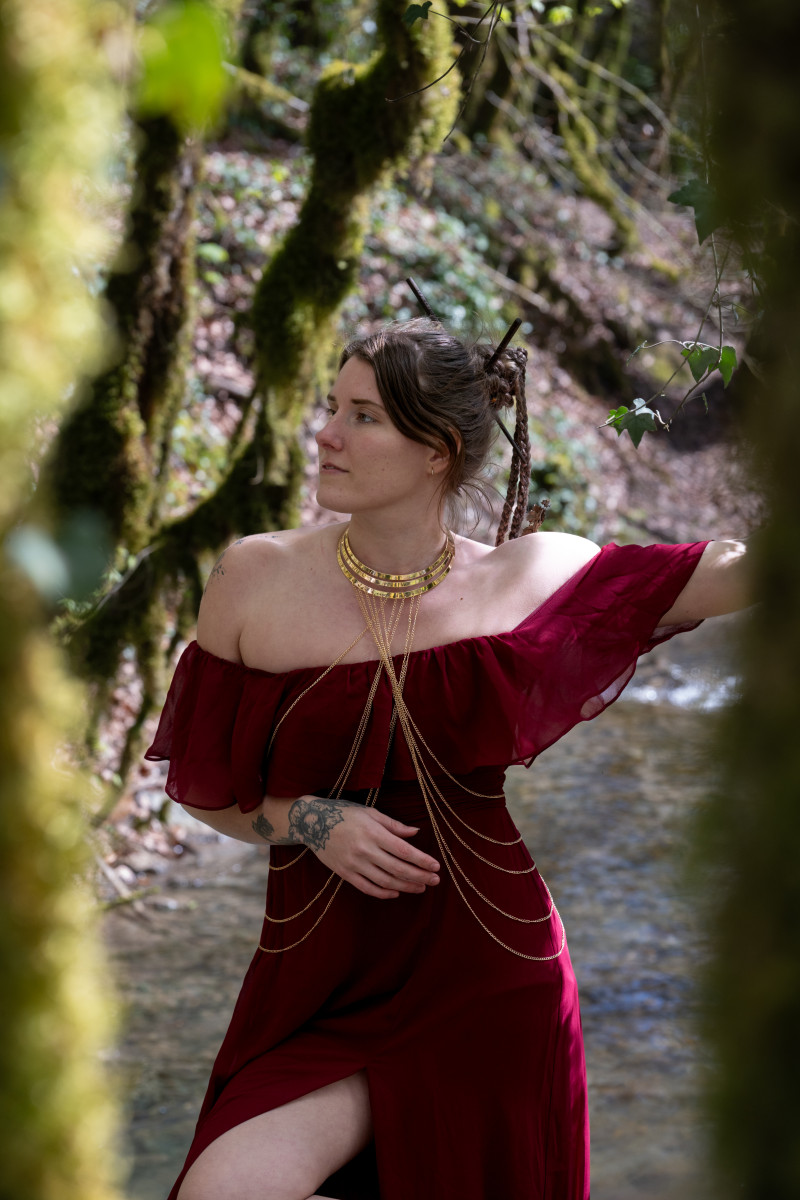 portraits devant les cascades de l'ain