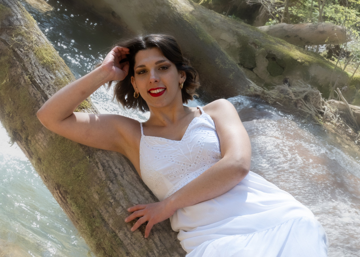 portraits devant les cascades de l'ain