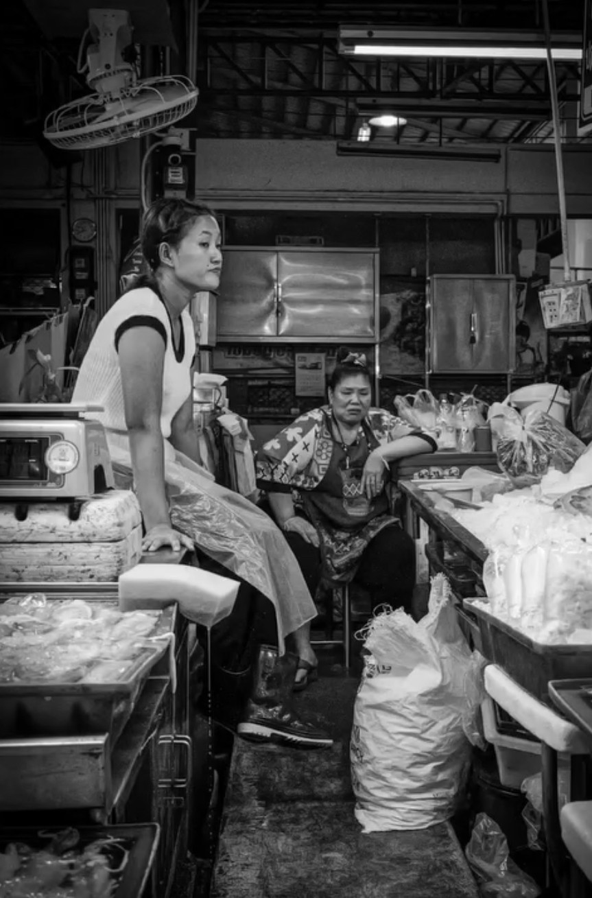 Photo prise sur un marché en Thaïlande