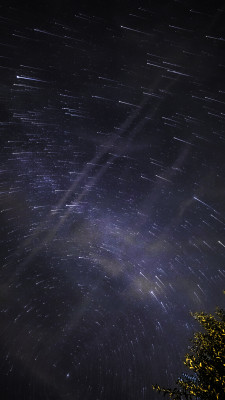 Observation 2-3 heures 
600 photos d emplies 
Edit Lightroom 
Et starstacker