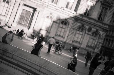 Street entre ombre et lumière.